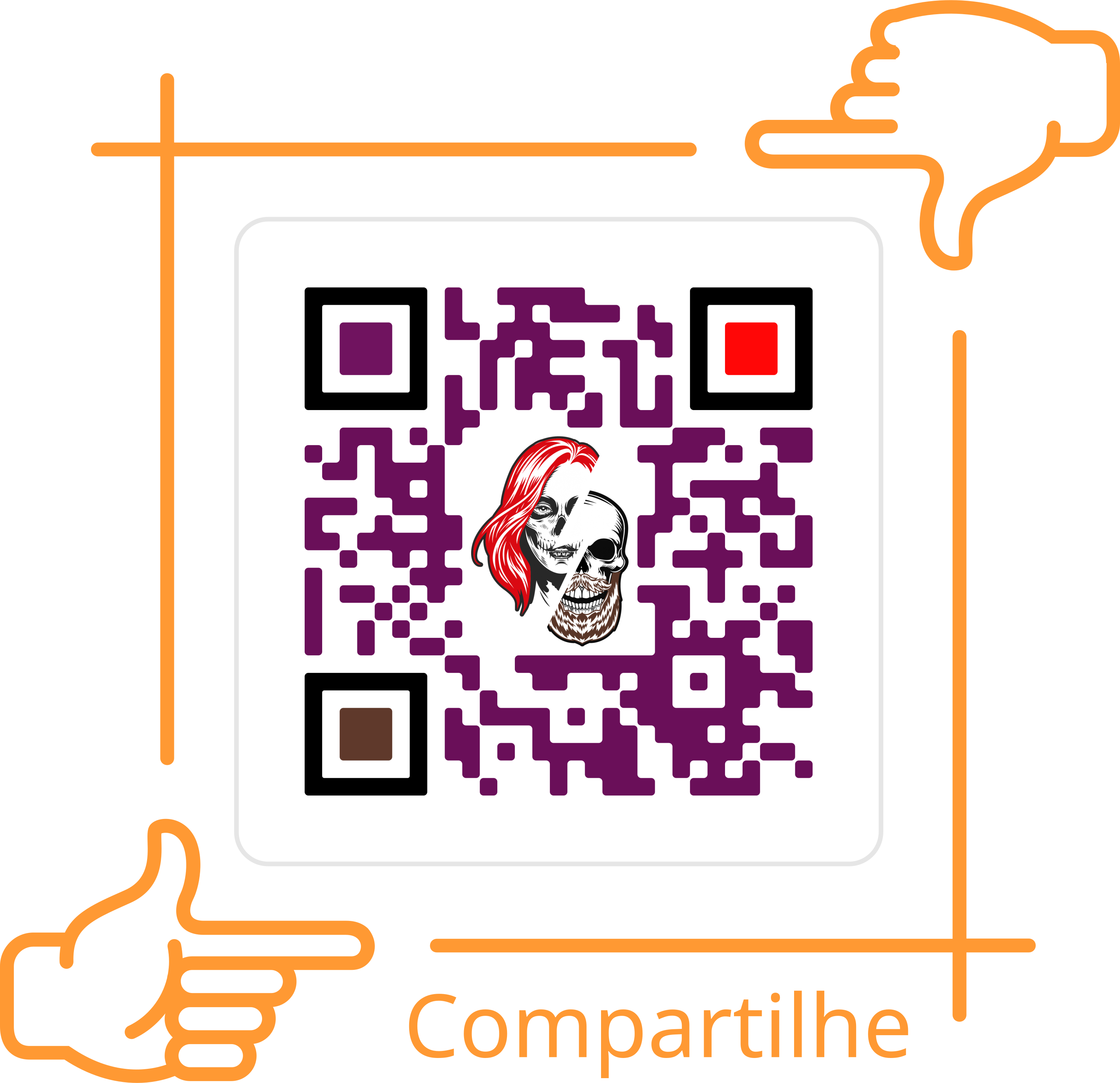 Creative Skull QR Code